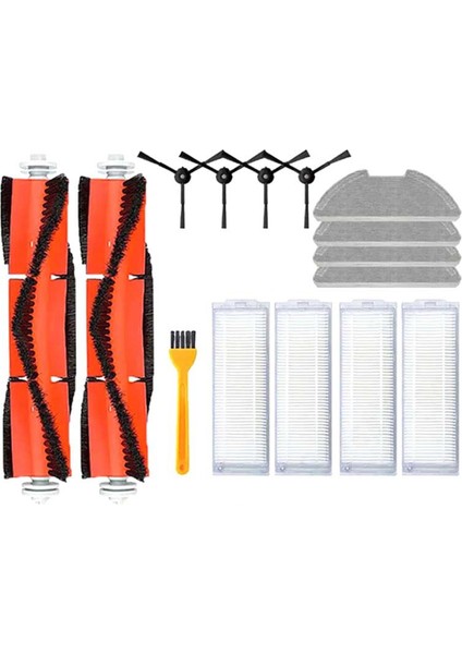 Xiaomi Mi Robot Süpürge-Mop 2 Pro/lite MJST1SHW Mjstl Hepa Filtre Paspas Bezi Ana Yan Fırça Aksesuarları (Yurt Dışından)