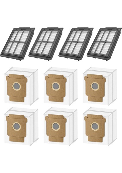 Irobot Roomba Plus 505 COMBO/405 Combo Elektrikli Süpürge Aksesuarları Hepa Filtreleri Toz Torbası Için 10 Adet Yedek Parça (Yurt Dışından)