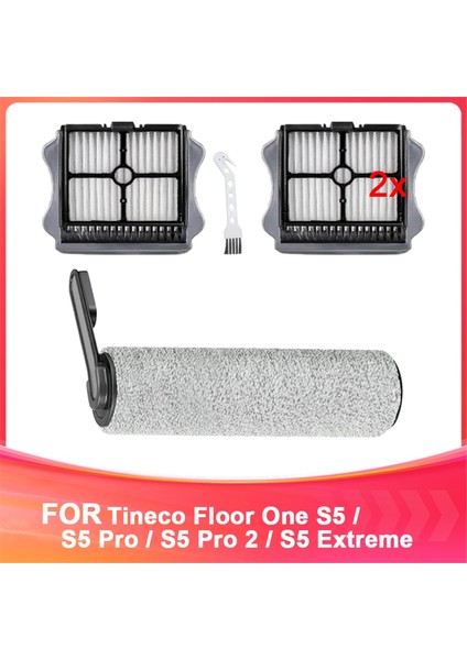 Tineco Floor One S5 / S5 Pro / S5 Pro 2 / S5 Extreme Vakum Parçaları Ana Silindir Fırça Hepa Filtre Aksesuarları (Yurt Dışından)