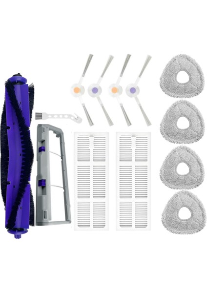 Narwal J3 Robot Süpürge Aksesuarları Ana Fırça Kapağı Için Silindir Fırça Yan Fırça Paspas Ped Filtreleri Yedek Parça (Yurt Dışından)
