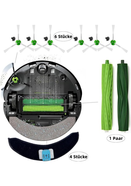 Irobot Roomba Combo J7+ Elektrikli Süpürge Için Aksesuar Seti, Combo J7 Plus Yedek Aksesuarları Için Yedek Parça Kiti (Yurt Dışından) fiyatları