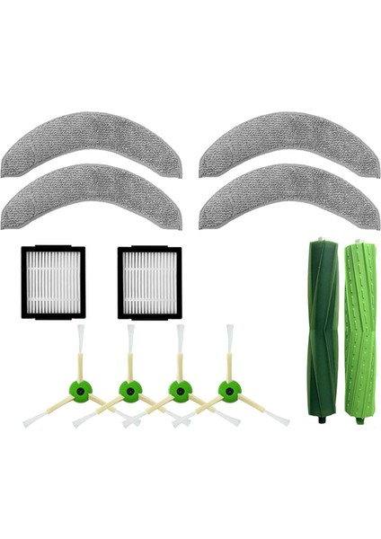 Irobot Roombo Combo J7+ Rulo Fırça Kenarı Bez Paspas Ekranlı Elektrikli Süpürge Robot Aksesuarları (Yurt Dışından)