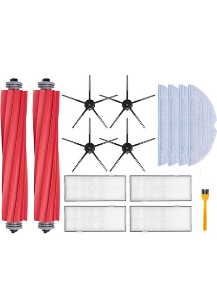 Xiaomi Roborock S7 Max S70 T7S Plus Robot Süpürge Aksesuarları Ana Yan Fırça Parçaları Için Hepa Filtreli Paspas Bezi (Yurt Dışından)