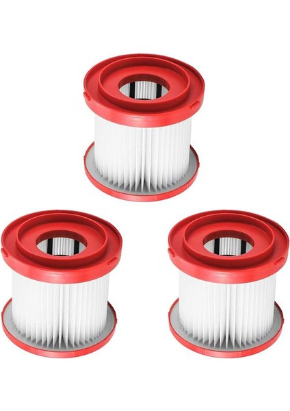 Milwaukee M18 Islak Kuru Elektrikli Süpürgeler (0880-20, 0970-20) ve M12 Islak Kuru Elektrikli Süpürgeler Için 3'lü Paket 49-90-1900 Hepa Filtreler (Yurt Dışından)