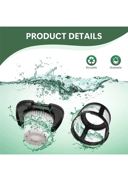 Bissell 2284W, 2390, 2389, 2390A El Süpürgesi Için 2284W Filtre Değişimi, 1614212, 1614203 ve 1614204 Parçalarıyla Karşılaştırın (Yurt Dışından) modelleri