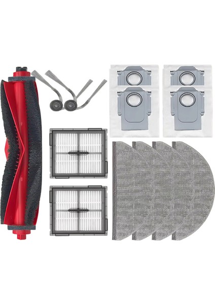 Roborock Q8 Max Pro / Q8 Max Pro+/ Q8 / Q8 / Q8+ Için Ana Yan Fırça Paspas Bezleri Filtre Toz Torbası Aksesuarları Yedek Parçaları (Yurt Dışından)