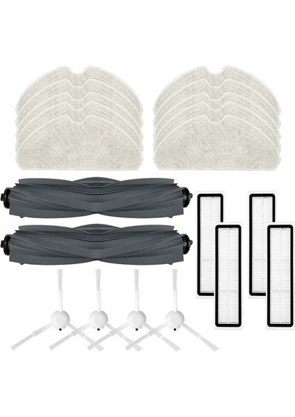Dreame D10S/D10S Pro Aksesuarları Robot Süpürge Ana Yan Fırça Hepa Filtre Paspas Yedek Parçaları (Yurt Dışından)