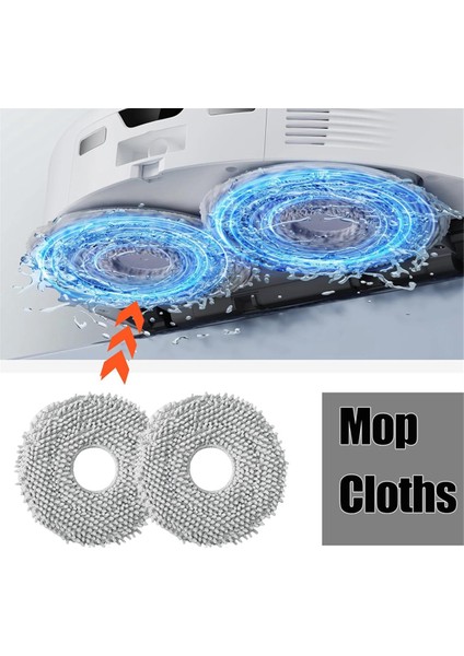 Roborock Qrevo Curve / P20 Pro Robot Süpürge Parçaları, Paspas Pedleri ve Toz Torbaları Için Yedek Aksesuar Seti (Yurt Dışından) fırsatları