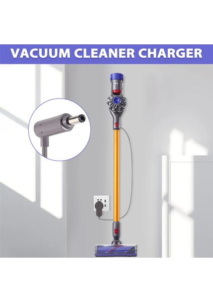 Dyson Robotlu Süpürge Için 1.85M Kablo Hattı Şarj Adaptörü V6 V7 V8 Ingiltere Tak (Yurt Dışından) fırsatları