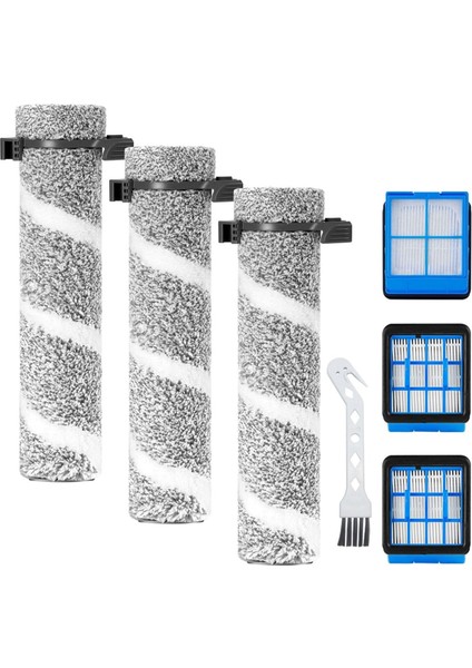 Bissell 3930F Crosswave Omniforce Edge Kablosuz Islak Kuru Süpürge Parçaları Için Silindir Fırça Vakum Filtreleri Yedek Kiti (Yurt Dışından)
