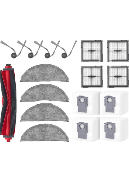 Roborock Q10 X5 / Q10 Pf / Q10P / Q8+ / Q8 Max Pro Plus Aksesuarları Ana Fırça Toz Torbası Paspas Filtresi (Yurt Dışından)