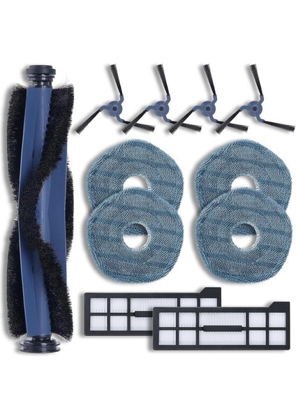 Eufy X10 Pro Omni Aksesuarları Ana Yan Fırça Hepa Filtre Paspas Bezi Toz Torbası Yedek Parçaları (Yurt Dışından)