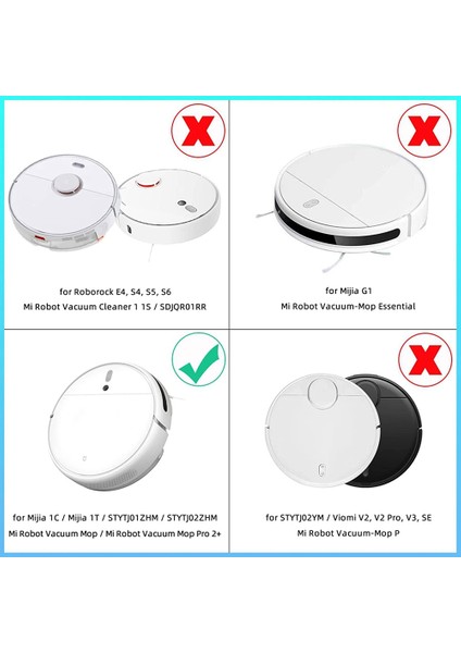 Yan Fırça Hepa Filtre Ana Fırça Xıaomı Mıjıa 1c STYTJ01ZHM SKV4093GL F9 Elektrikli Süpürge Parçaları (Yurt Dışından) modelleri