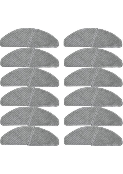 12 Adet Robotlu Süpürge Paspas Midea S8 + M7 Pro Robot Polyester Tokatlamak Silme Paspas Bezi Pedleri Ev Aletleri Parçaları (Yurt Dışından)