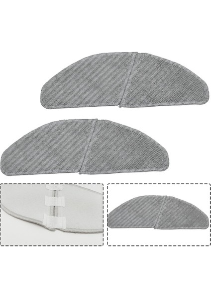 12 Adet Robotlu Süpürge Paspas Midea S8 + M7 Pro Robot Polyester Tokatlamak Silme Paspas Bezi Pedleri Ev Aletleri Parçaları (Yurt Dışından) fiyatları