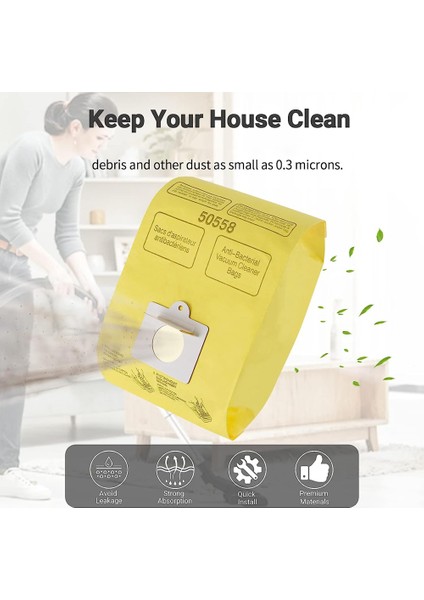 Kenmore Kutu Tipi C/q 50558 Için Elektrikli Süpürge Torbaları, 15PCS Yedek Kutu Vakum Torbaları (Yurt Dışından) indirimleri