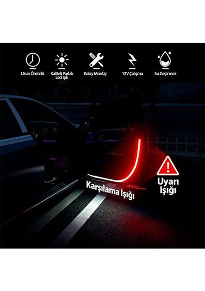 Araba Kapı Altı LED Yanıp Sönen Ikaz Ledi Kayar LED Kayan LED Animasyonlu Ikaz Uyarı Ledi fırsatları