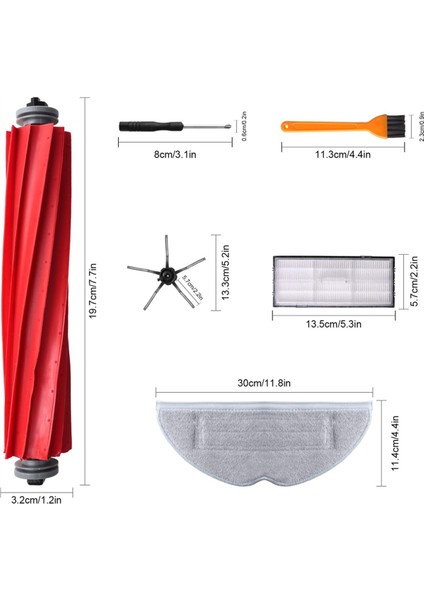 Aksesuarları Xiaomi Roborock S7 Maxv S70 S75 S7MAXS7MAXV T7 T7S Artı Robotlu Süpürge Yedek Yedek Parça Için (Yurt Dışından) fiyatları