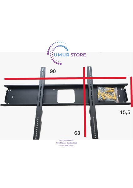 85OVF9000UQ 85" Uydu Alıcılı 4K Ultra Hd Google Smart QLED LED LCD Tv Uyumlu 70 -100 Inç Televizyon Duvar Askı Aparatı fiyatları