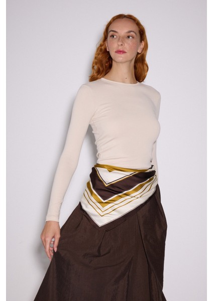 x Ngulincetin Bisiklet Yaka Uzun Kol Üst