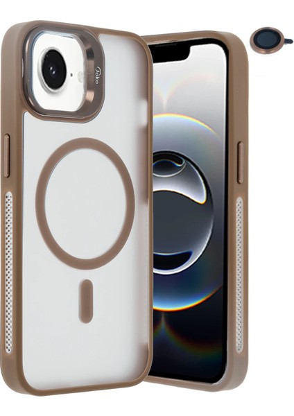 Allzey Joko Iphone 16E Flet Lens Magsafe Kapak - Gold fiyatları