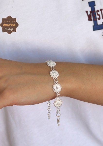 Kişniş Bereket Model 925 Ayar Gümüş Telkari Kadın Bileklik 201024685 fiyatları