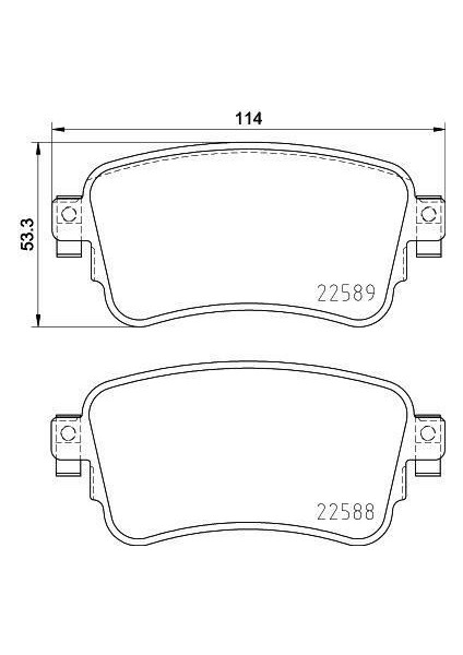 671738 - Arka Fren Balatası Zafıra Lıfe 19 Vıvaro C 19 Jumpy Iıı 16 Expert 16 Toyota Proace 16 290 mm
