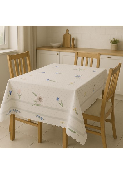 Leke Tutmaz Masa Örtüsü 3D Dijiital Baskılı Benekli Çiçek Flowers fırsatları