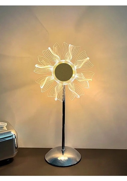 Çiçek Tasarımlı LED Masa Lambası modelleri