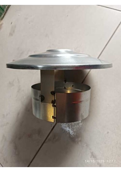Soba Baca Şapkası Galvaniz Boyasız Çap 13CM