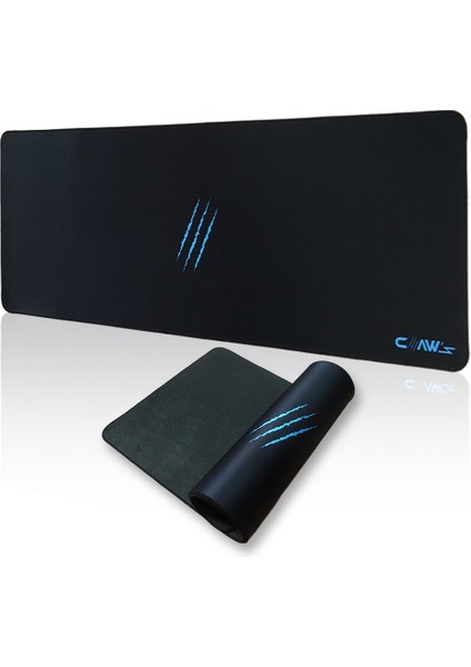 Soft 90X40CM Mikrofiber Yüzey - Kaydırmaz Kauçuk Zemin - 3mm Kalınlık - 360 Derece Dikiş - Kolay Temizlenebilir Xxl Mousepad