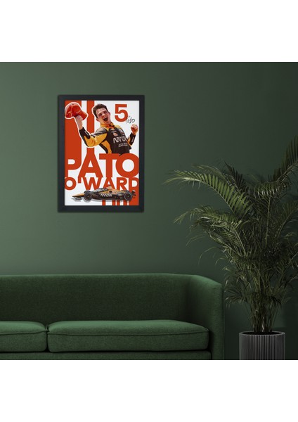 Pato O’ward F1 Poster – Yarış Temalı – Ahşap Çerçeveli Duvar Dekoru fiyatları