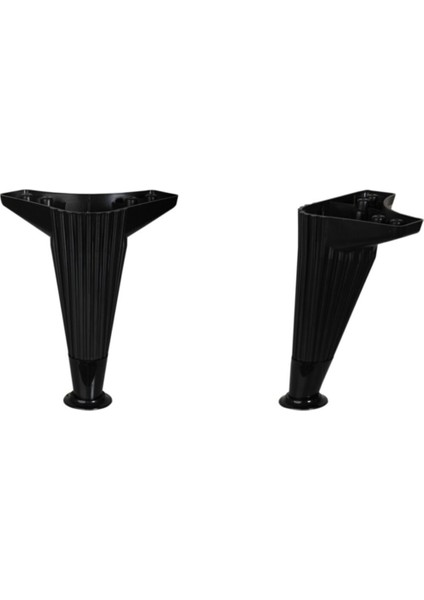 ( 4 Adet) Wetra Line 17 cm Plastik Siyah Mobilya Ayağı fiyatları