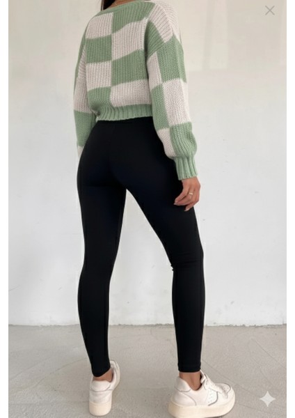 Kadın Siyah Yüksek Bel Toparlayıcı Korseli Interlok Çelik Örme Tayt Iç Göstermez modelleri