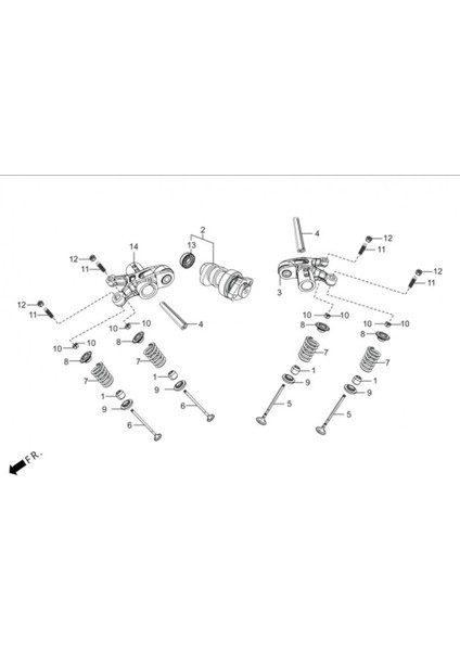HR200-XV E01C02 Xpulse Ekzantrik Mili