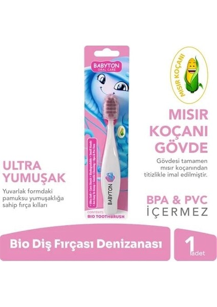 Babyton Bio Ultra Yumuşak Çocuk Diş Fırçası Denizanası fiyatları