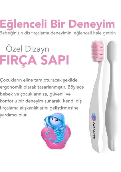 Babyton Bio Ultra Yumuşak Çocuk Diş Fırçası Denizanası modelleri