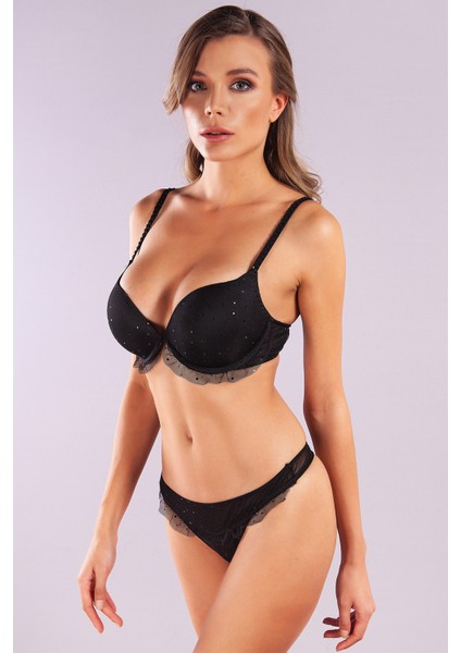 Golshan Galiana Heavy Push Up Bra, Siyah Konforlu ve Şık Sütyen, Strapless