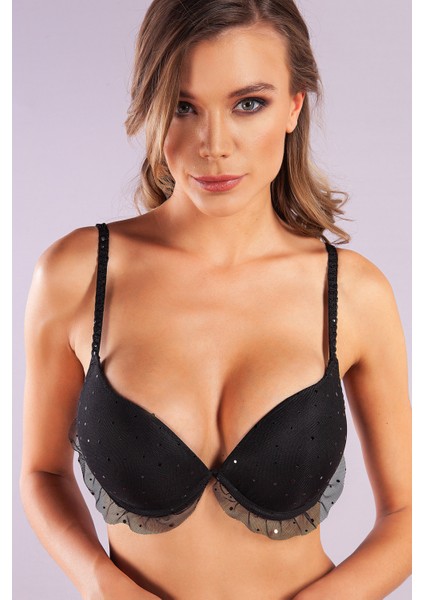 Golshan Galiana Heavy Push Up Bra, Siyah Konforlu ve Şık Sütyen, Strapless fiyatları