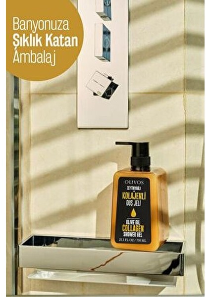 Zeytinyağlı Kolajenli Duş Jeli Cilde Canlılık Kazandıran 750 ml Ferahlatıcı Etki indirimleri