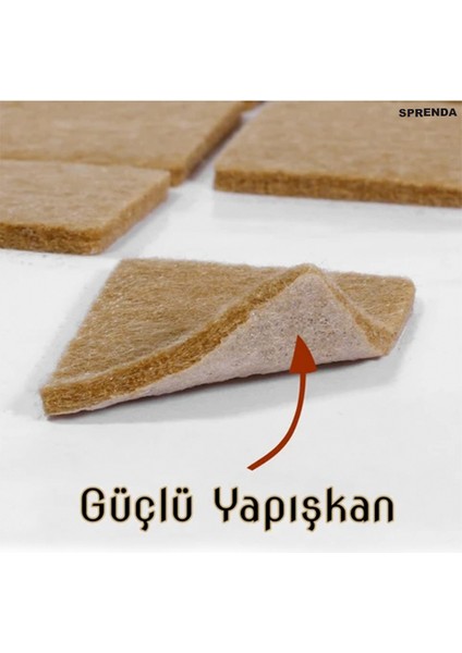 14 Lü Mobilya Altı Zemin Koruyucu Yapışkanlı Keçe fiyatları