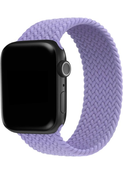 Apple Watch Uyumlu Örgü Solo Loop Kordon Elastik Örme Bileklik Kayış Tümseriler 38/40/41&42/44/45/49