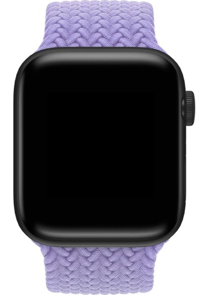 Apple Watch Uyumlu Örgü Solo Loop Kordon Elastik Örme Bileklik Kayış Tümseriler 38/40/41&42/44/45/49 modelleri