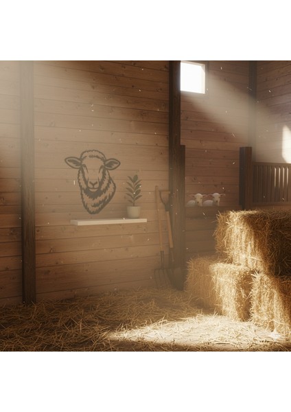 Veteriner Kliniği-Çiftlik Evi Için Özel Tasarım Ahşap Koyun Tablosu Çocuk Odası ve Salon Için Tablo modelleri