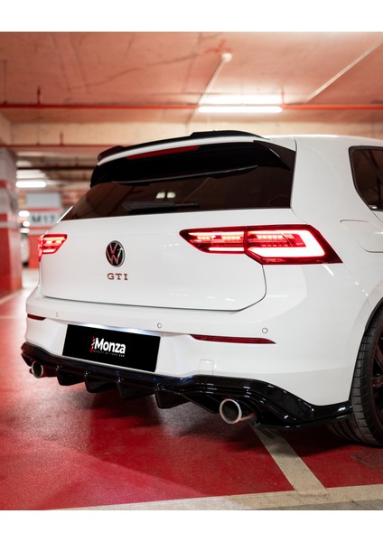 Vw Golf Mk8 Gtı / Gte / Gtd / R-Line (2020–2024) Arka Difizör Ekleri (2 Parça)