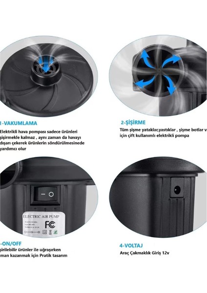 Mdb Iki Yönlü Elektrikli Hava Pompası modelleri