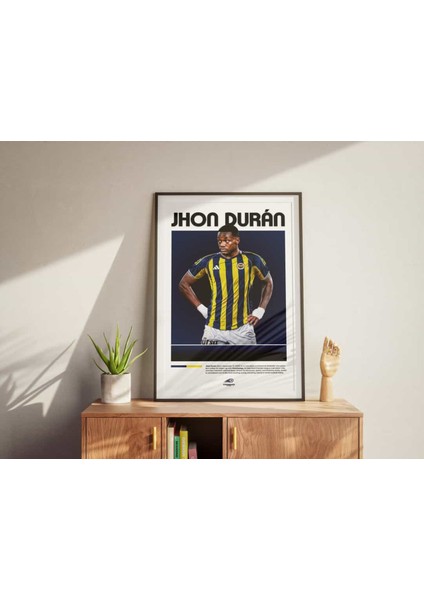Jhon Duran Fenerbahçe Siyah Çerçeveli Poster Tablosu fiyatları