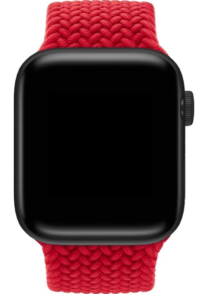 Apple Watch Uyumlu Örgü Solo Loop Kordon Elastik Örme Bileklik Kayış Tümseriler 38/40/41&42/44/45/49 modelleri