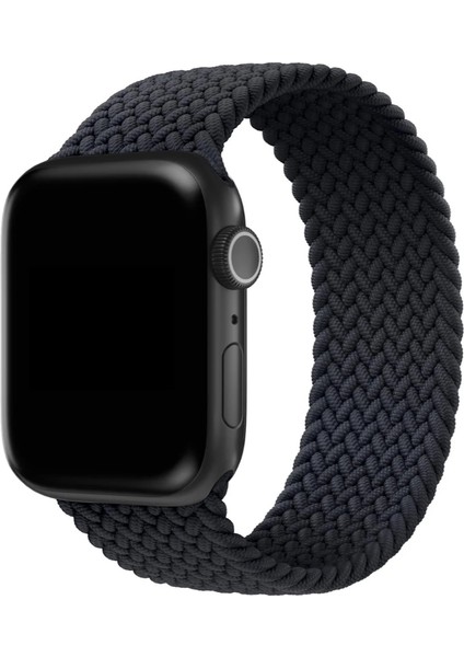 Apple Watch Uyumlu Örgü Solo Loop Kordon Elastik Örme Bileklik Kayış Tümseriler 38/40/41&42/44/45/49