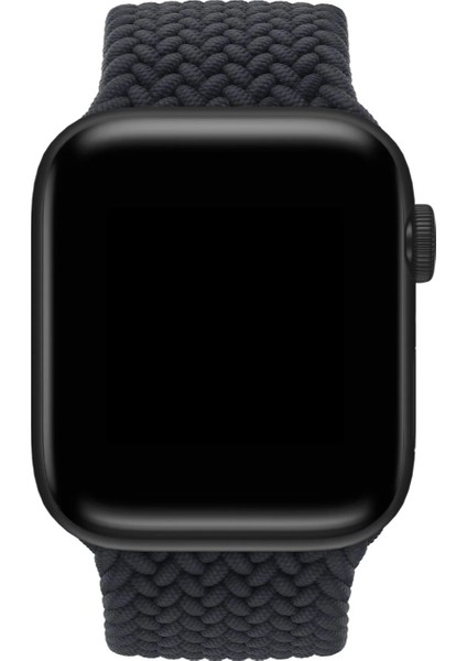 Apple Watch Uyumlu Örgü Solo Loop Kordon Elastik Örme Bileklik Kayış Tümseriler 38/40/41&42/44/45/49 modelleri
